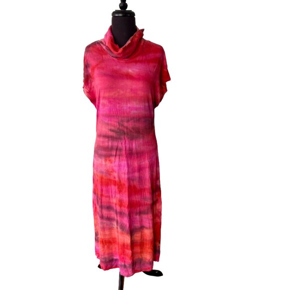 Raquel Allegra Tie-Dye Maxi Dress - Sunset Ombré Bohemian Bliss Size 2 (M) - Picture 1 of 11
